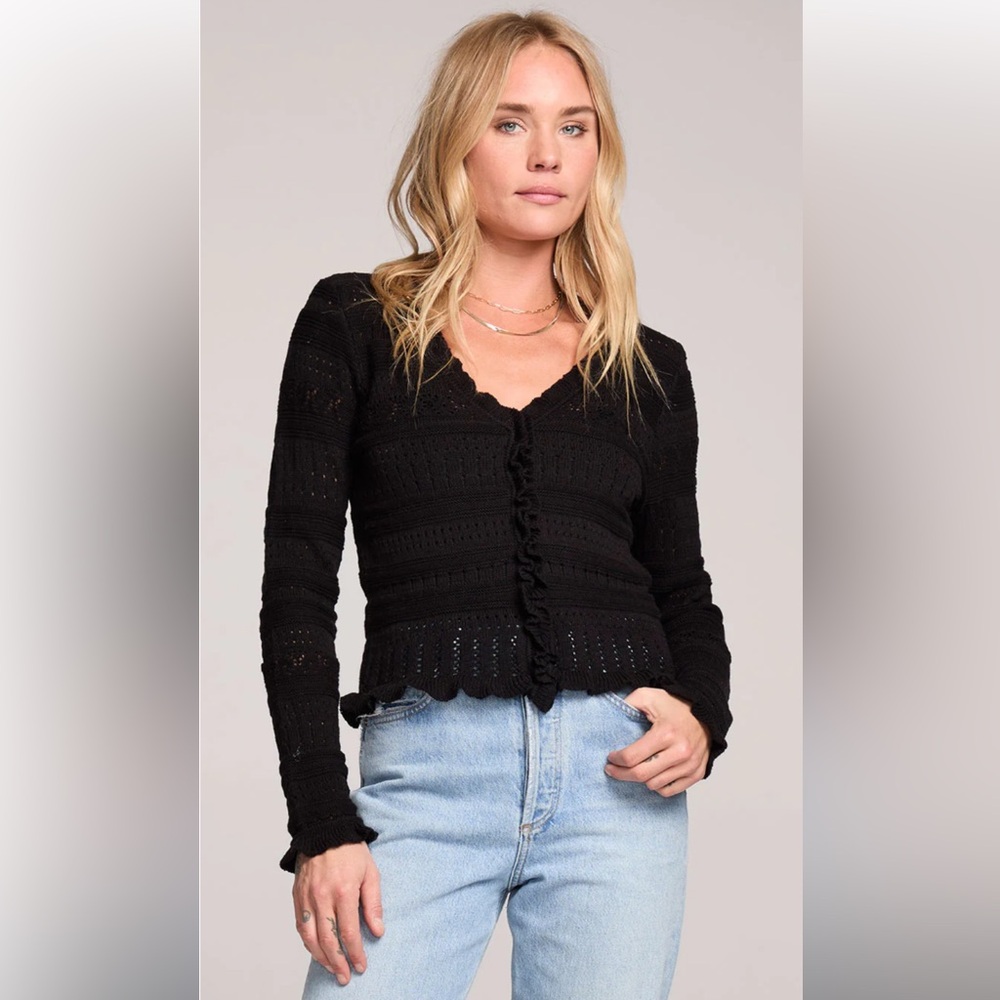 Saltwater LUXE Marlow Black Cardigan Sweater